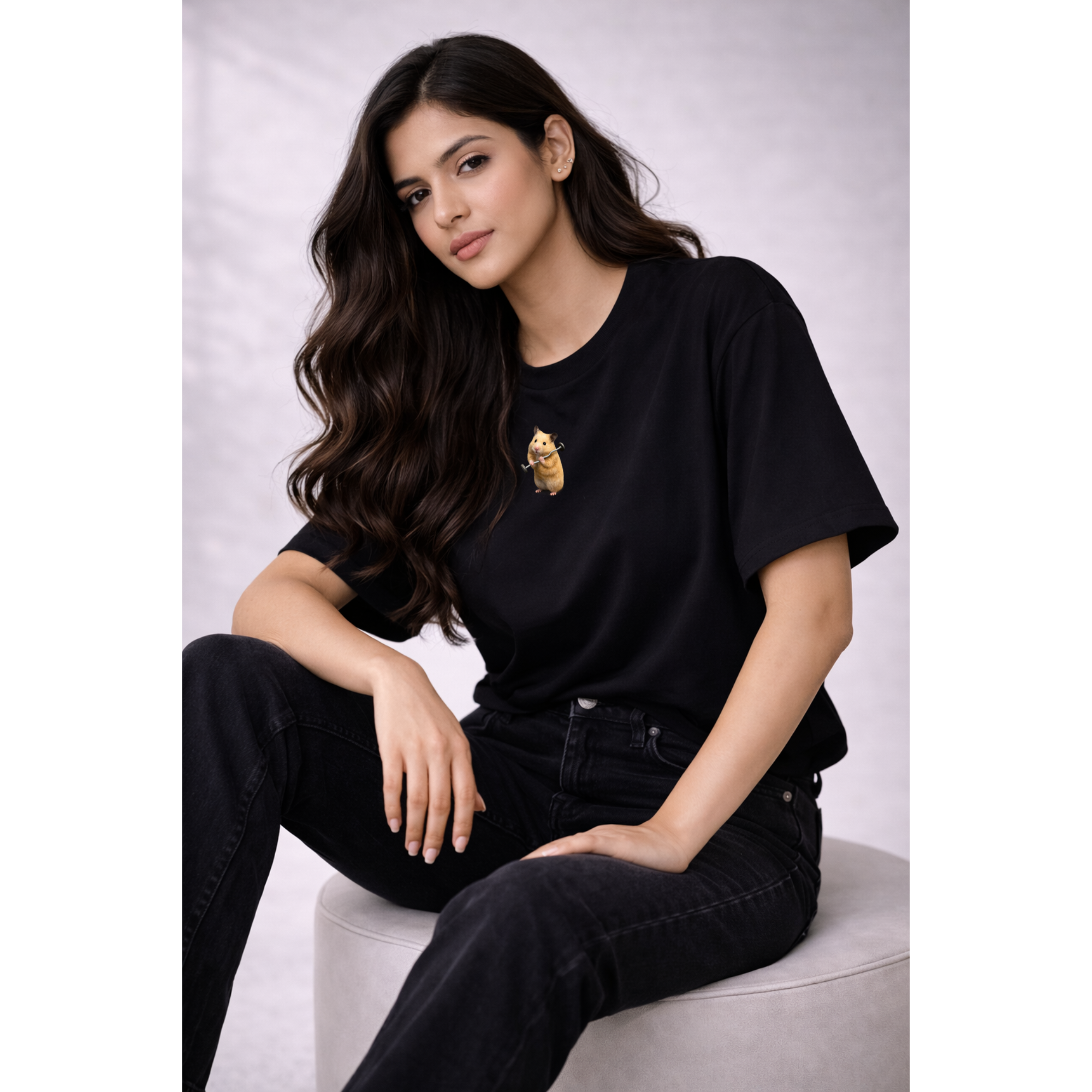 Gym Hamster Oversized T-shirt