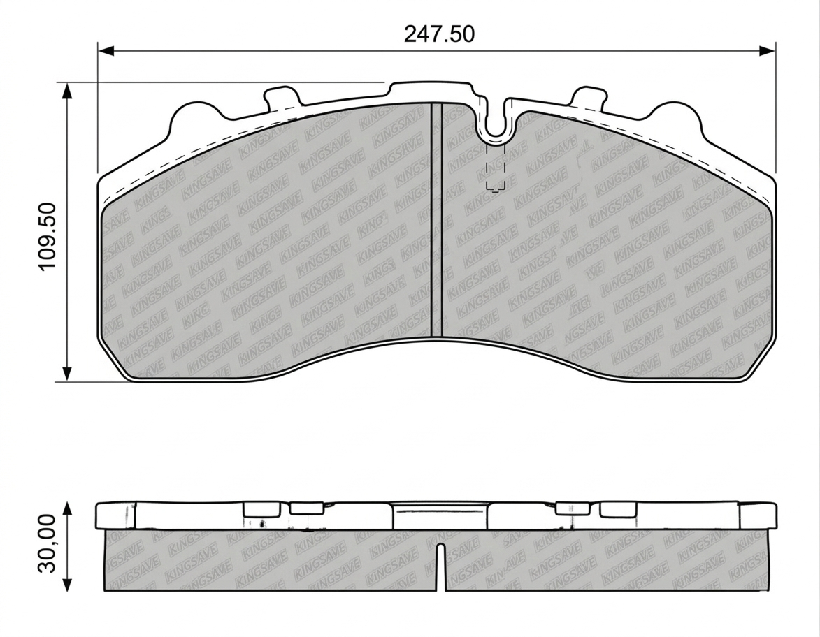 WVA 29087 Disc brake pad set.
