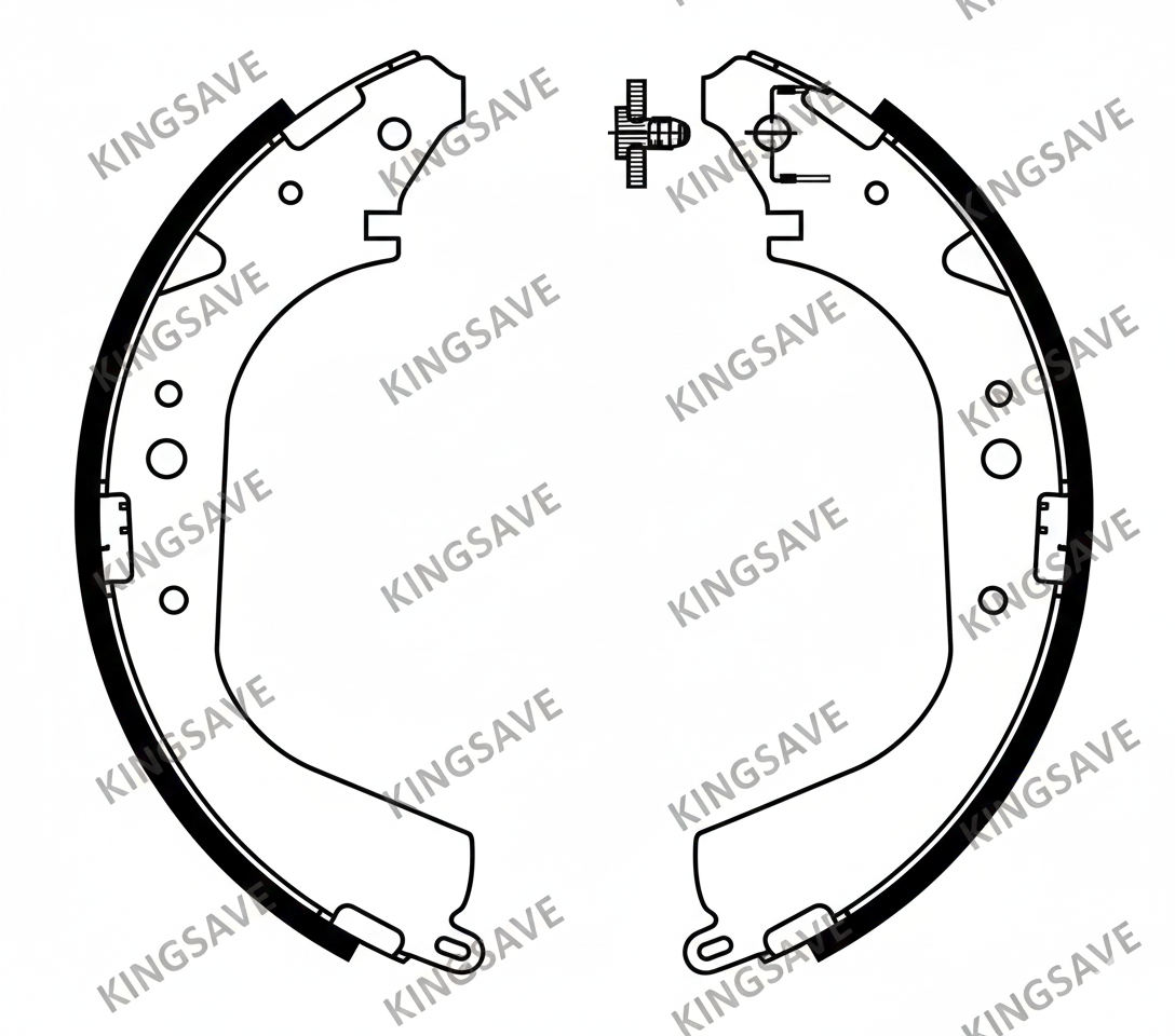 04495-52040 K2342 Brake shoe set, high quality brake shoes