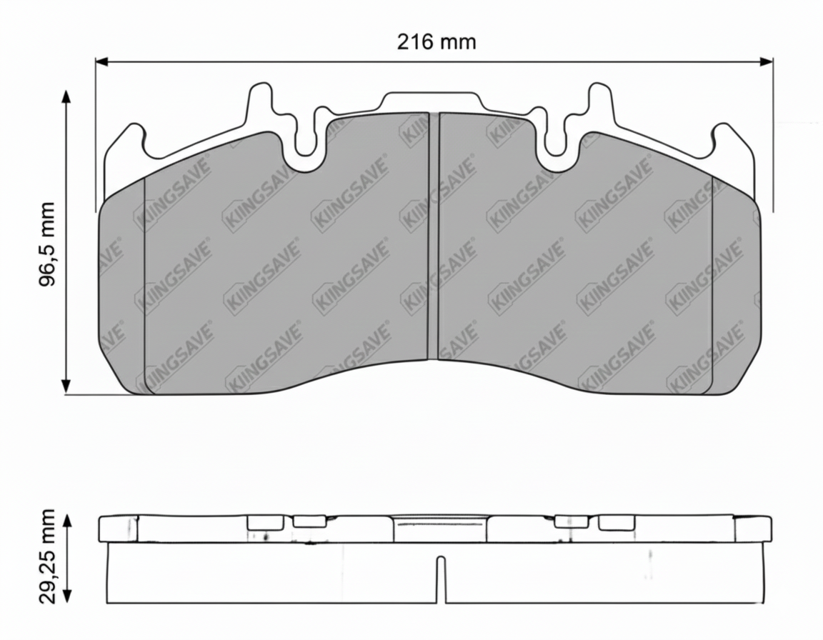 WVA 29173 Brake pad set.
