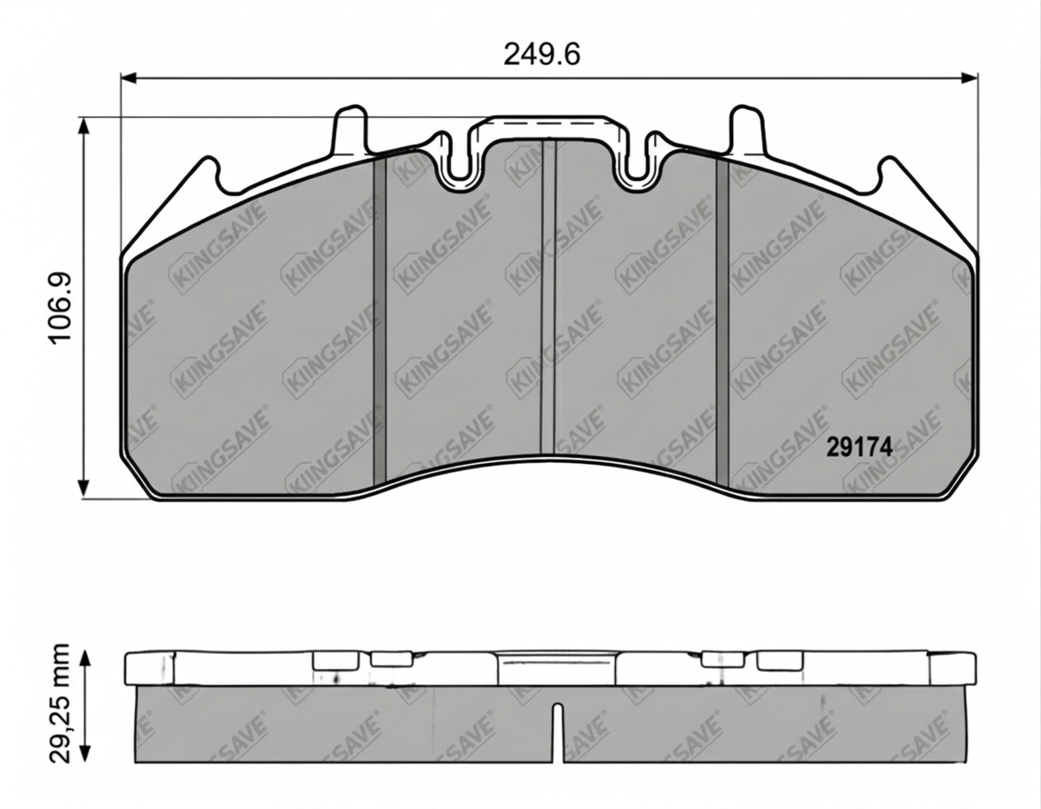 WVA 29174 Brake pad sets
