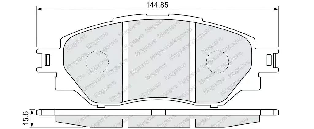 04465-0K430 ــــ TOYOTA FRONT AXLE DISC BRAKE PAD SET