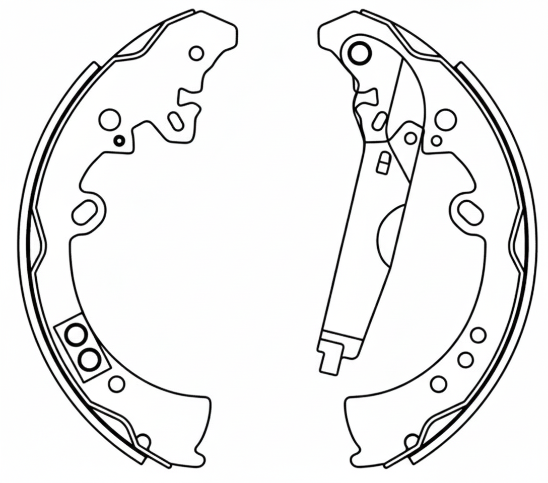 K2395  04495-0K120 -  Brake shoe set, high quality .