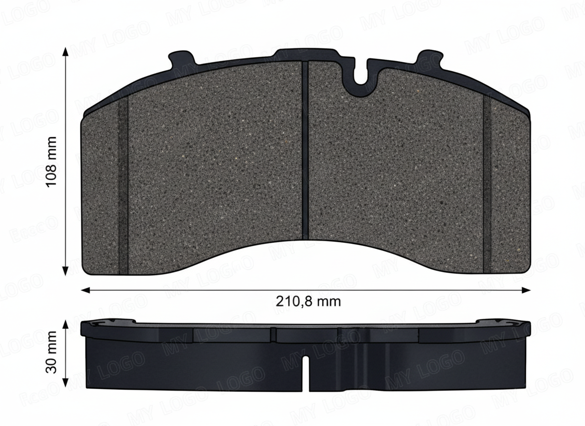 WVA29158 BRAKE PADS REAR AXLE SAF TRAILER SAF AND MERCEDES BENZ