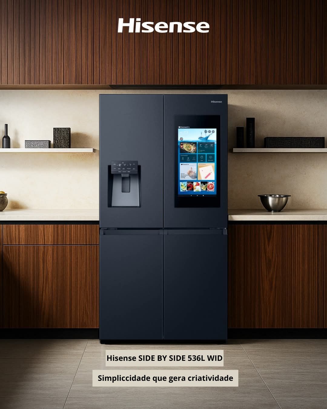 Hisense frigorífico SIDE BY SIDE 536L WID VIDA