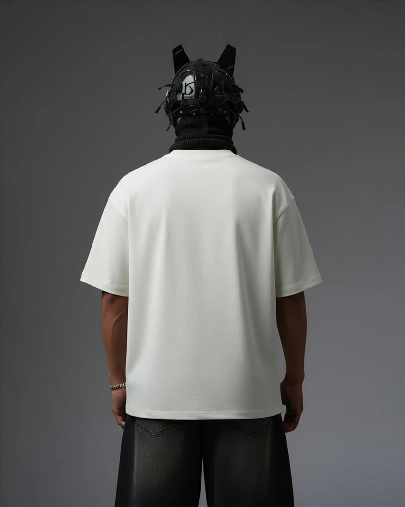 Minimalist White Crew Neck T-Shirt