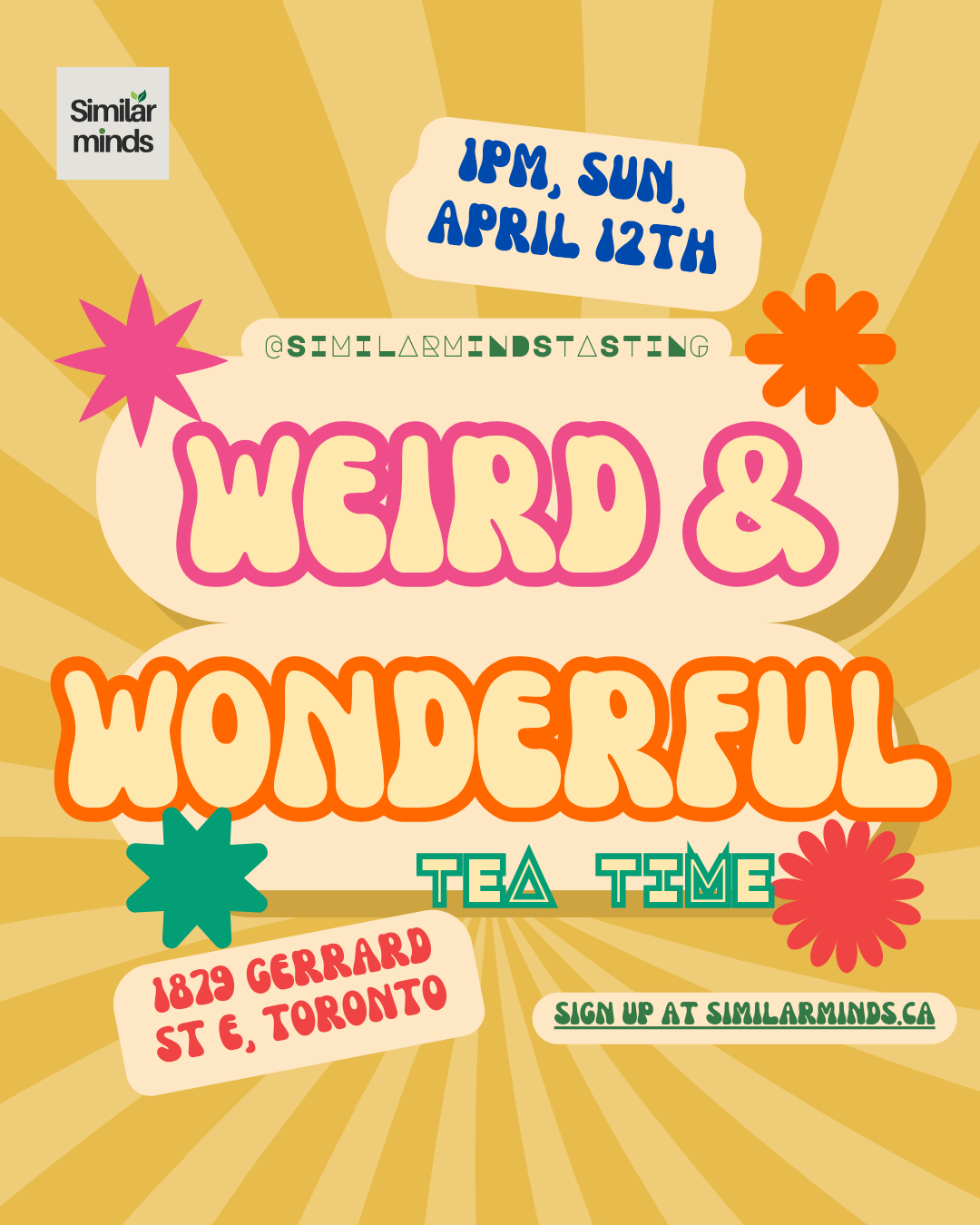 Apr 12 Weird and Wonderful Tea Time @Toronto