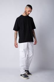 Pantalón Cargo Blanco Hombre