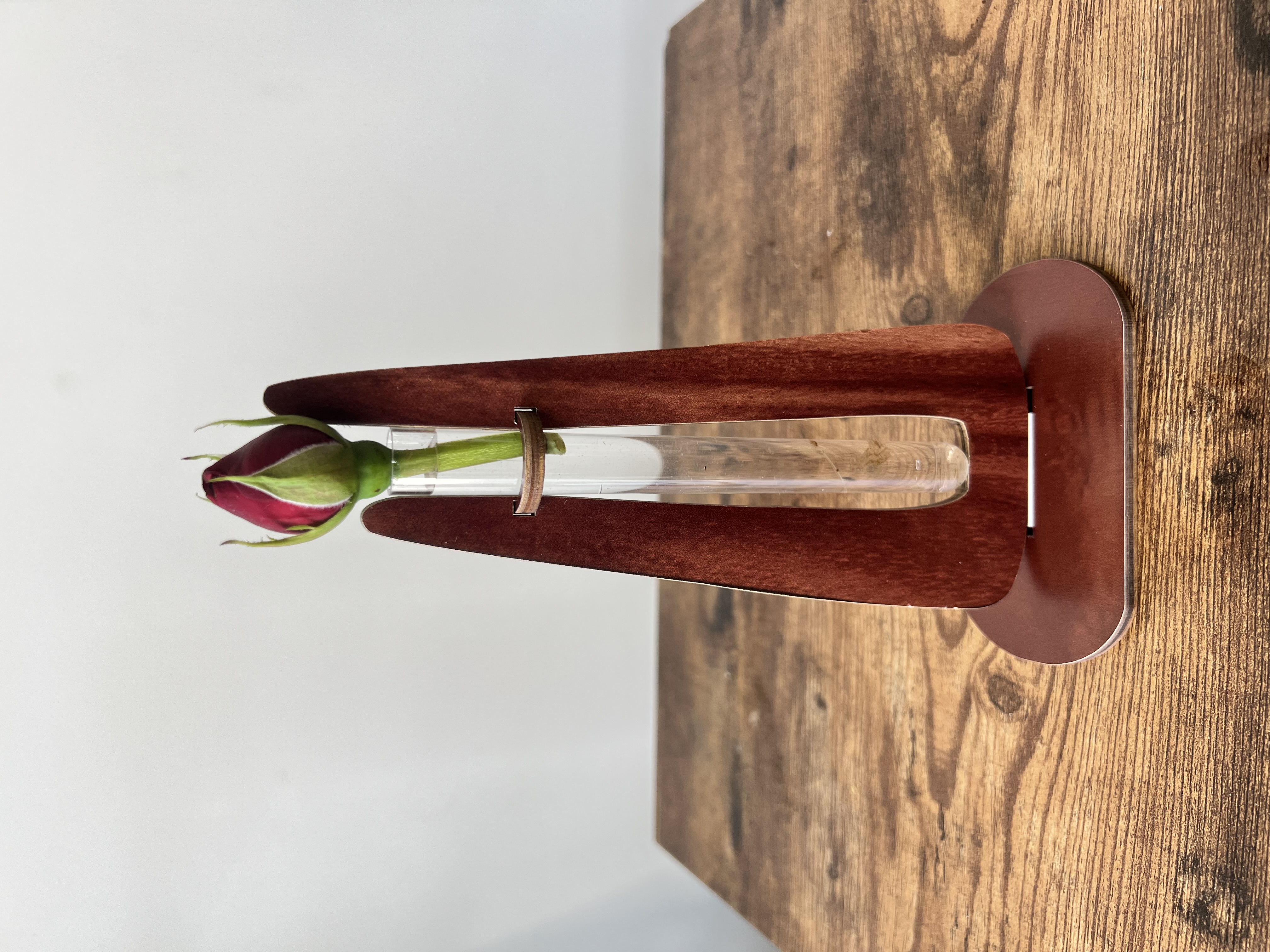Wooden Single Stem Vase