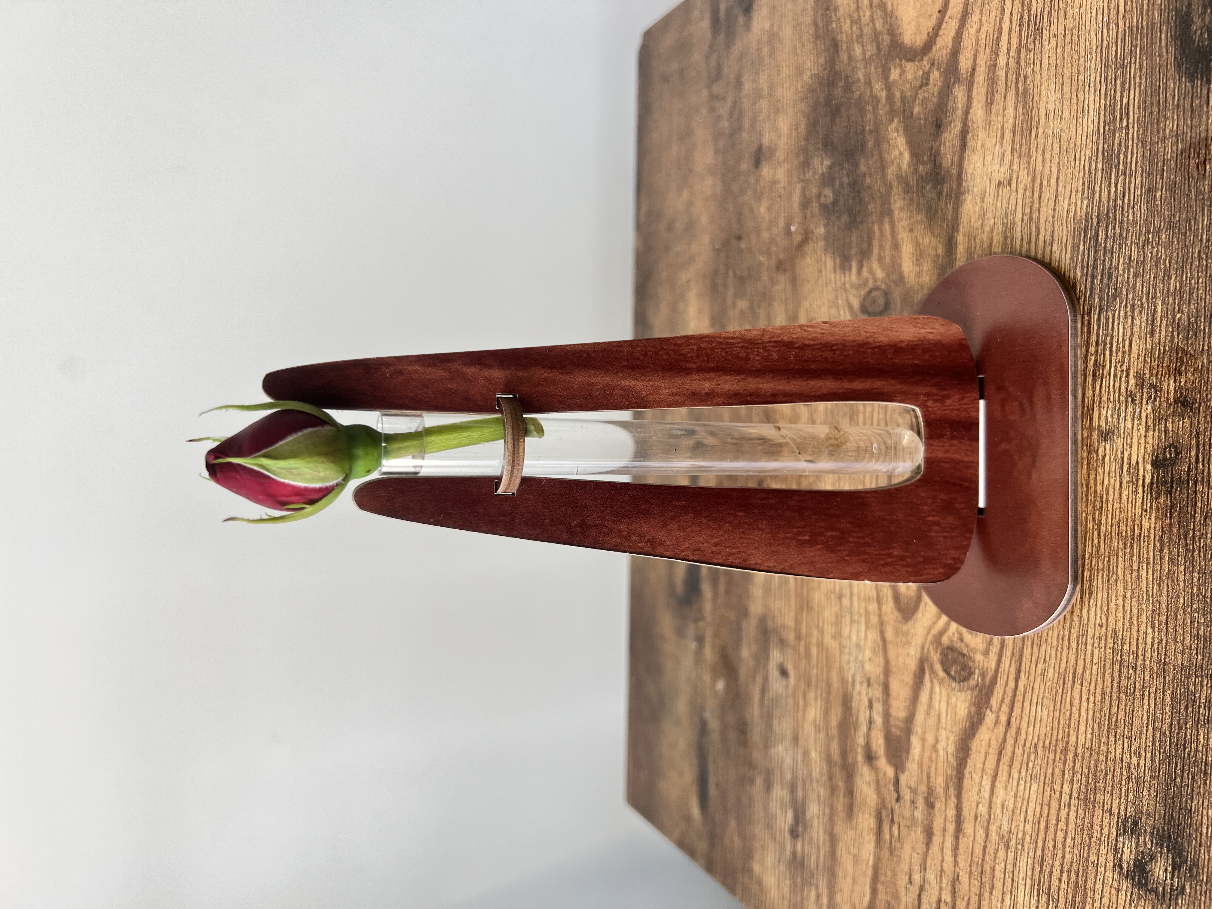 Wooden Single Stem Vase