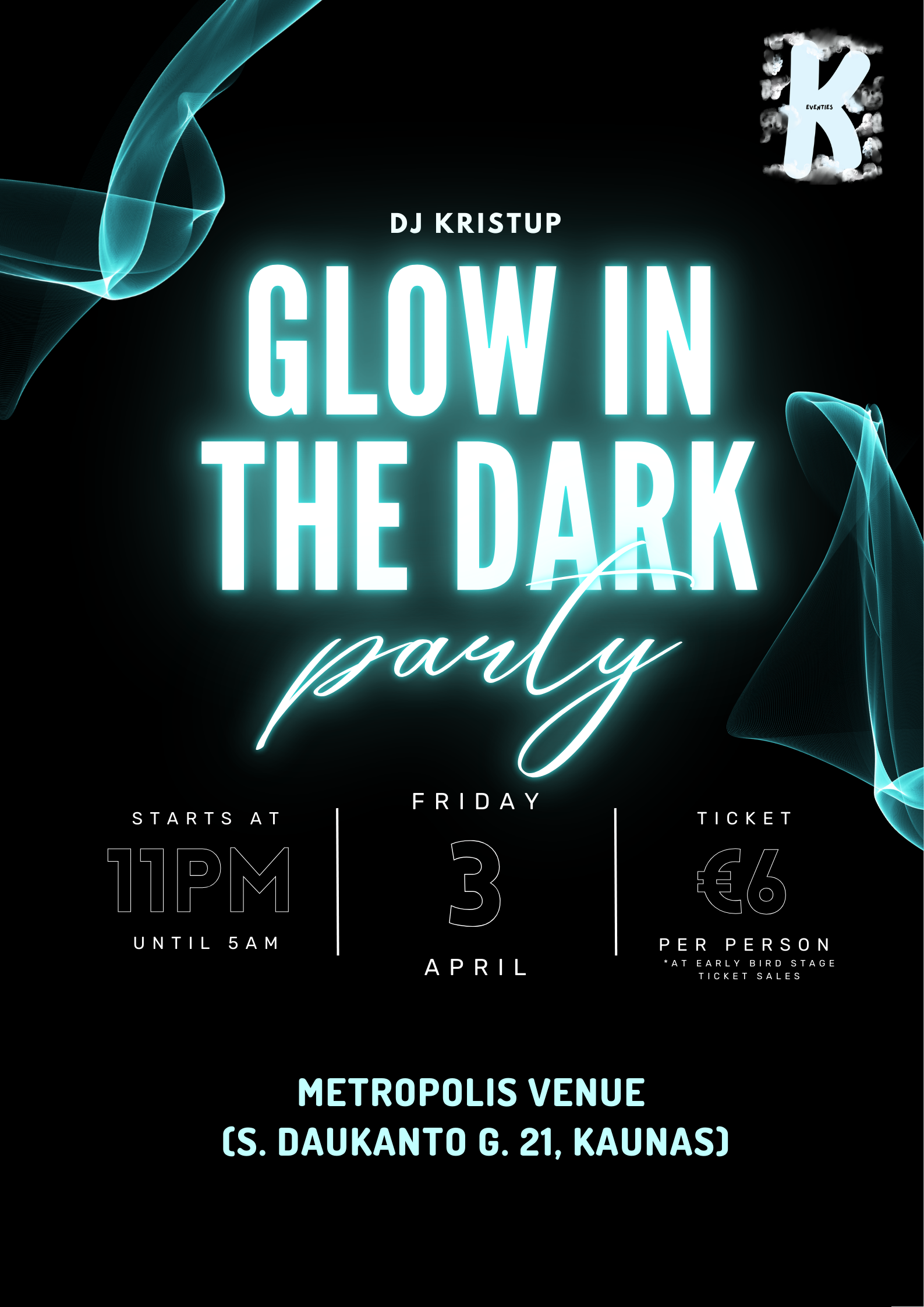 Glow in the Dark Party General Sales Ticket
