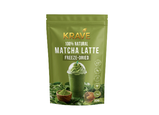 MATCHA LATTE CRUNCH-CUBE SNACK (FREEZE-DRIED MATCHA LATTE)