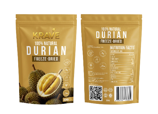 DURIAN CRUNCH-CUBE SNACK (FREEZE-DRIED PREMIUM DURIAN)