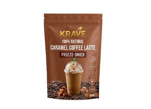 CARAMEL COFFEE LATTE CRUNCH-CUBE SNACK (FREEZE DRIED CARAMEL COFFEE LATTE)