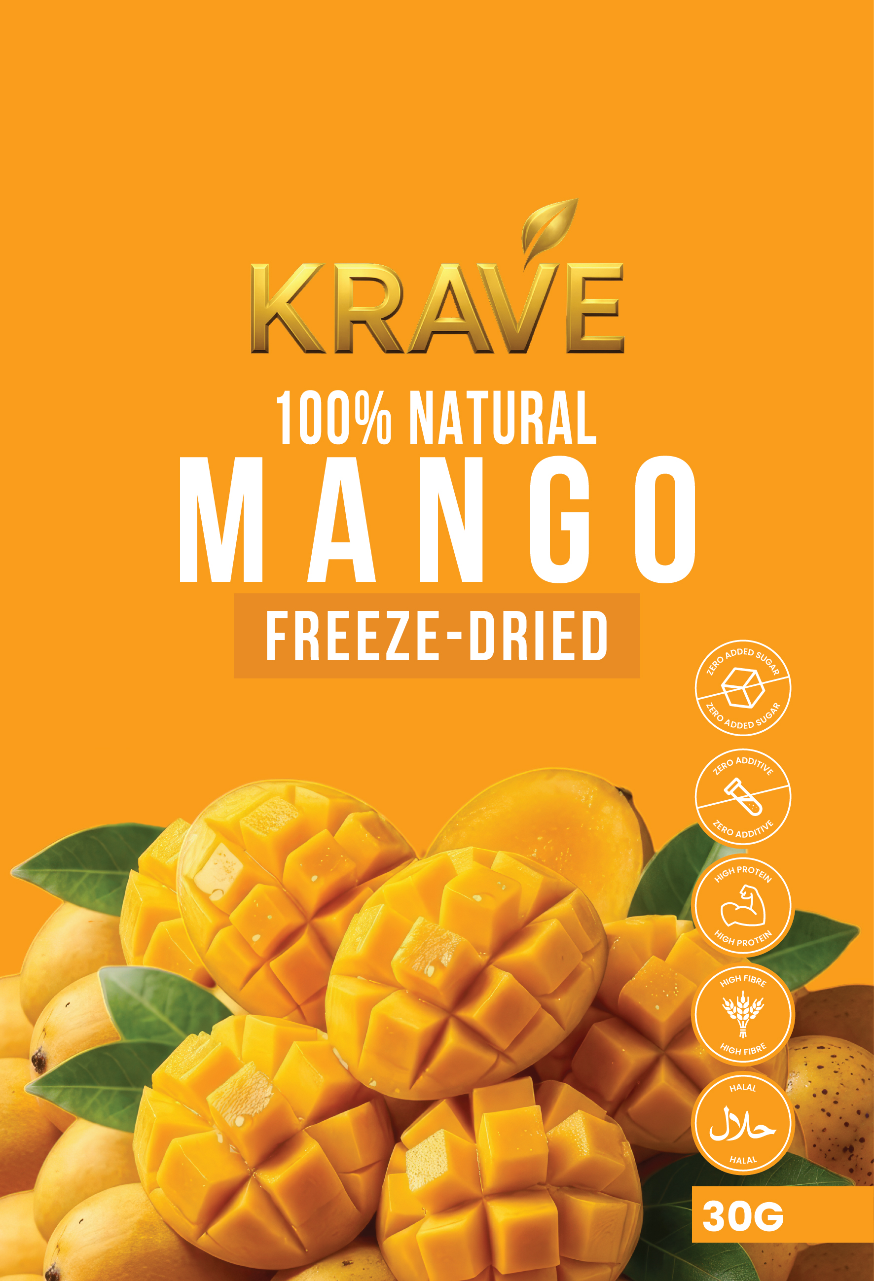 MANGO CRUNCH SNACK (FREEZE-DRIED MANGO)