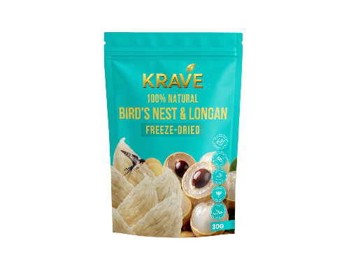 BIRD’S NEST & LONGAN CRUNCH-CUBE SNACK (FREEZE-DRIED ROYAL BIRD'S NEST DRINK)