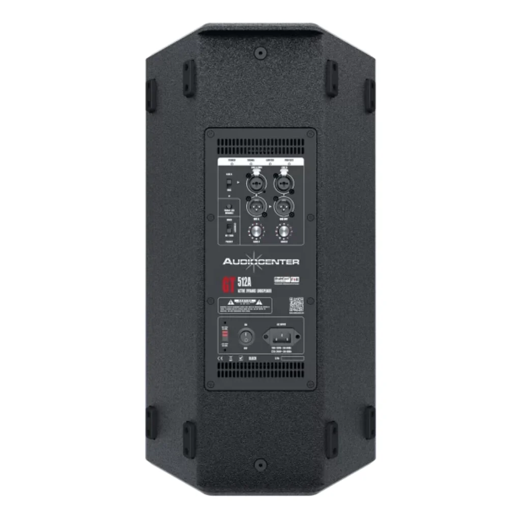 Bocina Activa 12" Con DSP, 128Db/134Db, RMS 1,100/2,200W, Madera - Audio Center - GT512A