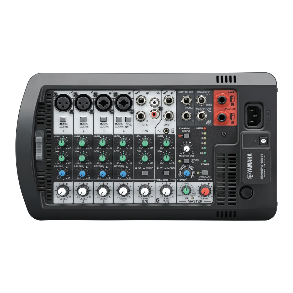 Yamaha STAGEPAS 400BT — Sistema Mixer PA Portátil de 400 W (Negro)