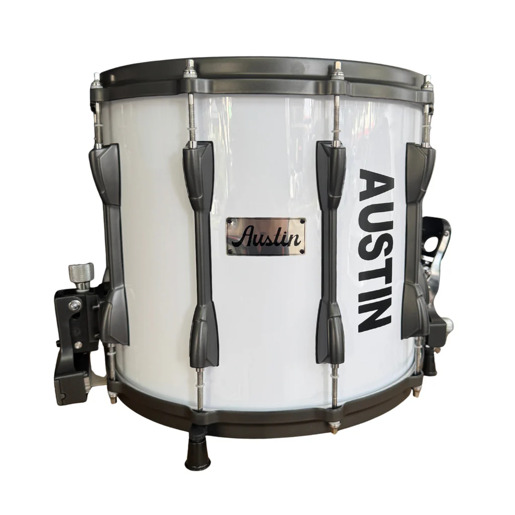 Redoblante Con Bolillos Y Cargador 14 Plg X 12 Plg Blanco - Austin - JBMPZ1412-B-WH