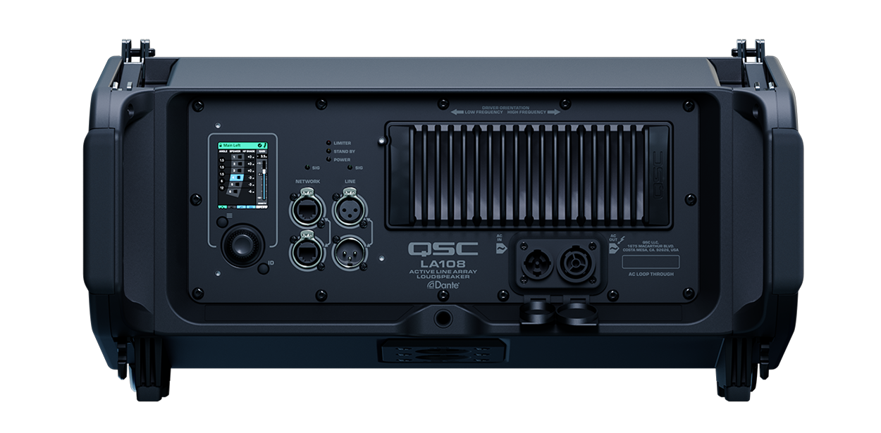  QSC LA108-NA BK LOUDSPEAKER 100-240V FG-901552-00