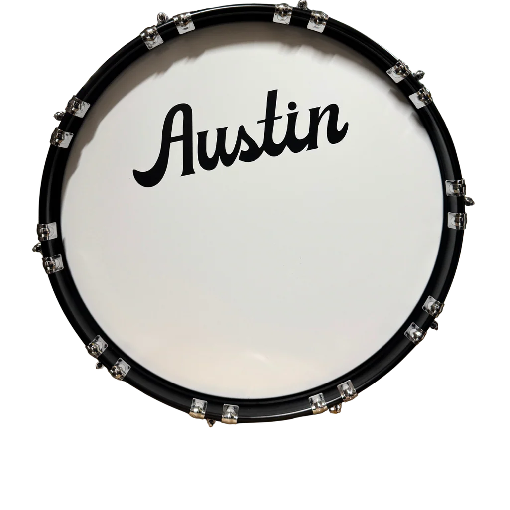 Bombo 26X14 Con Arnés Y Maceta – Blanco - Austin - JBMBZ2614-WH