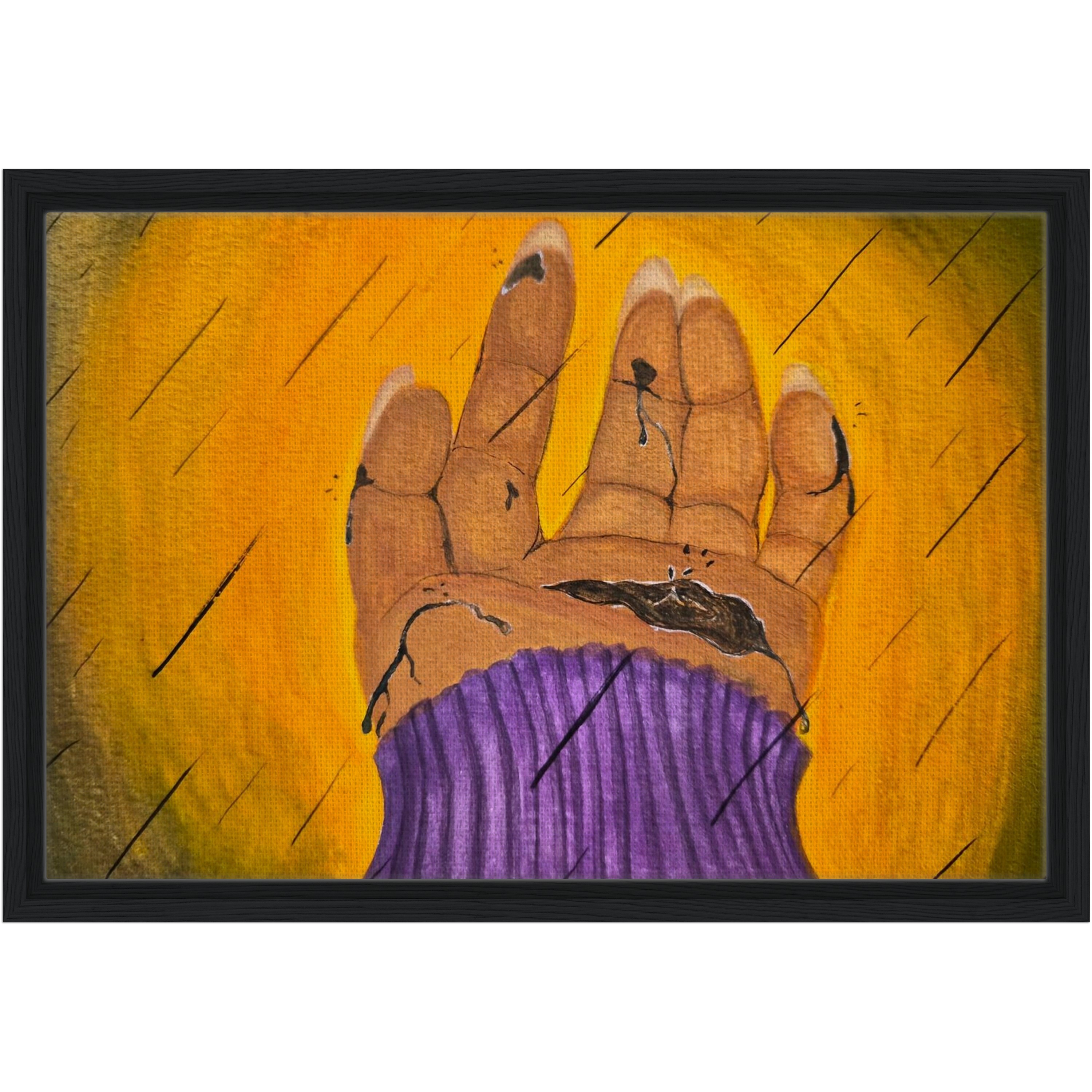 Toxic Rainfall Lux, Gouache