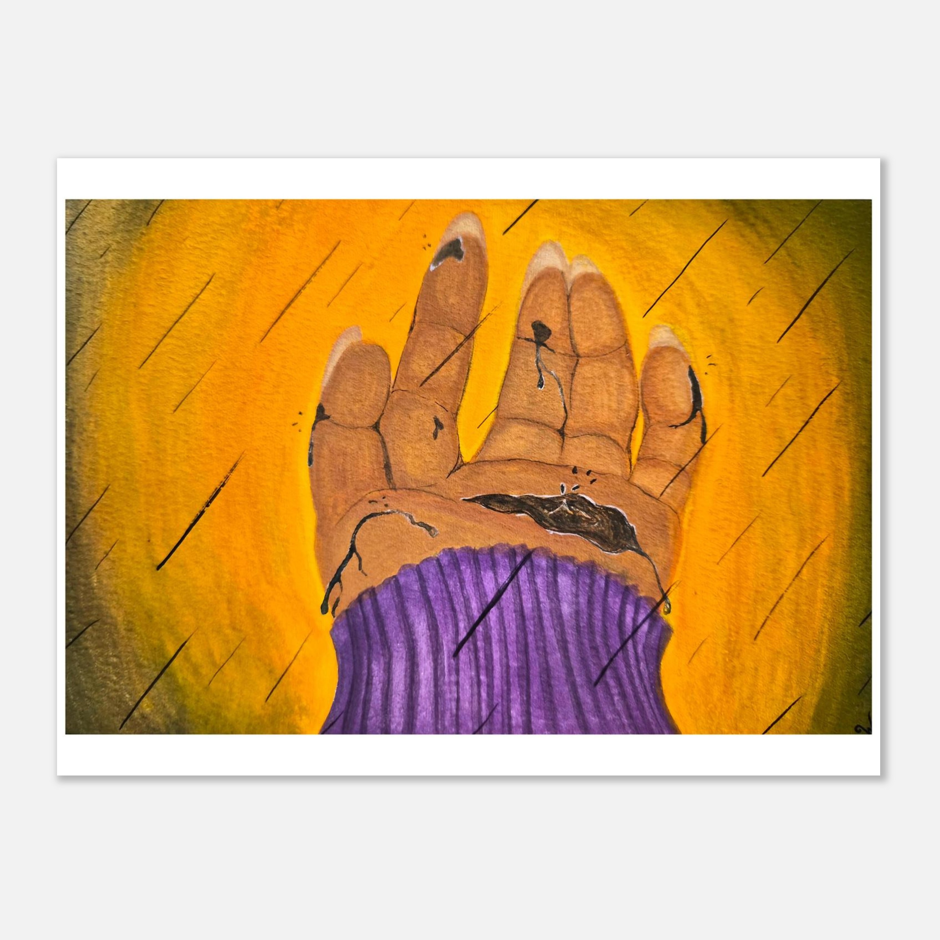 Toxic Rainfall, Gouache