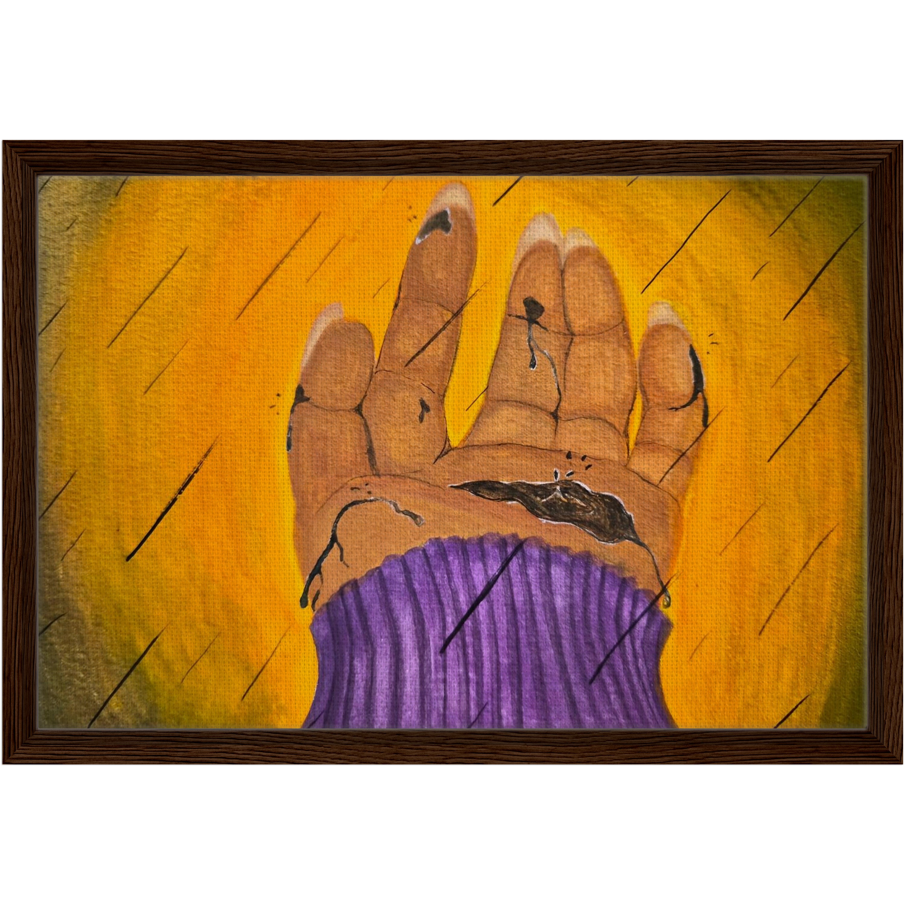 Toxic Rainfall Lux, Gouache