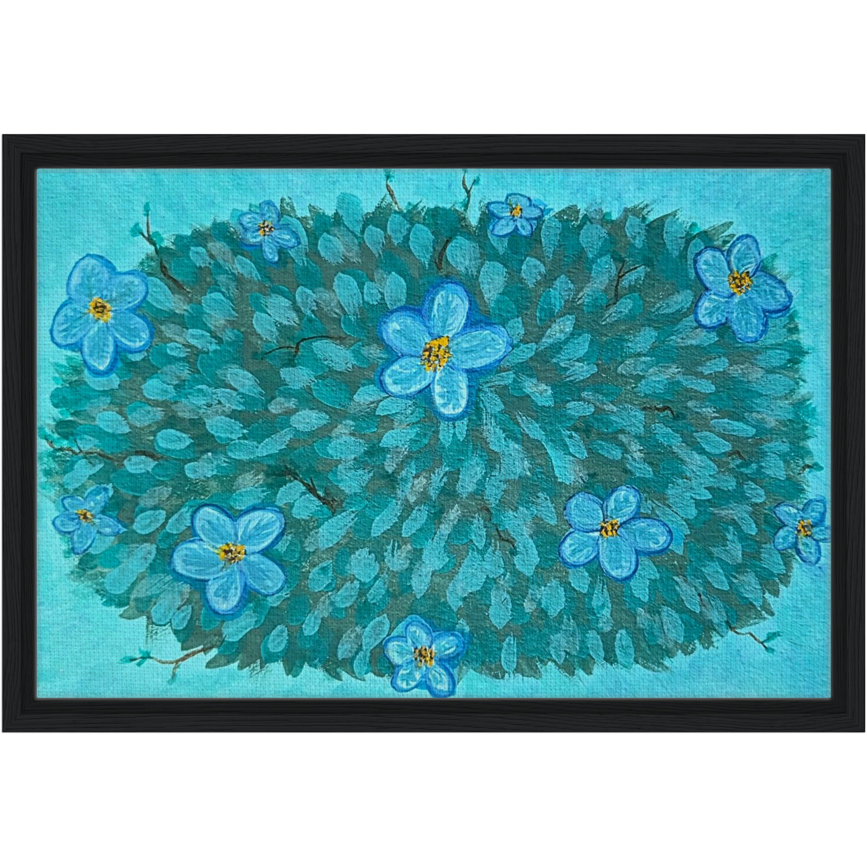 Bushel of Blue Lux, Gouache