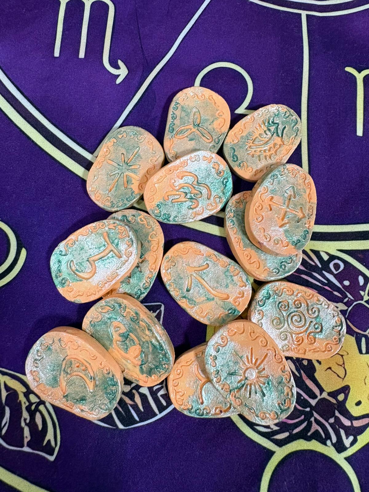 Runas de bruja de Cerámica Artesanales