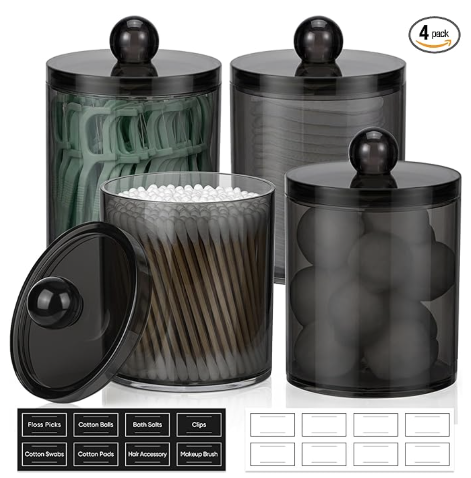 Cotton Swab and Pad Storage Containers