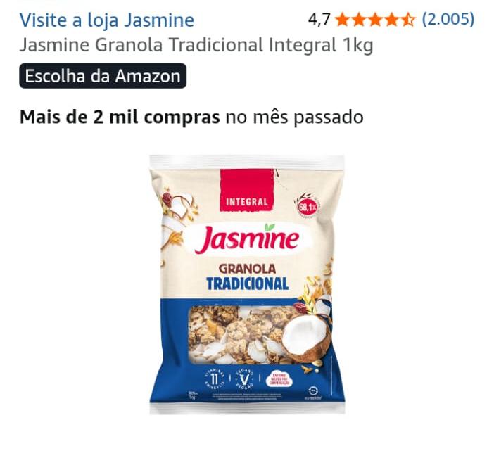 Jasmine Traditional Whole Granola 1kg