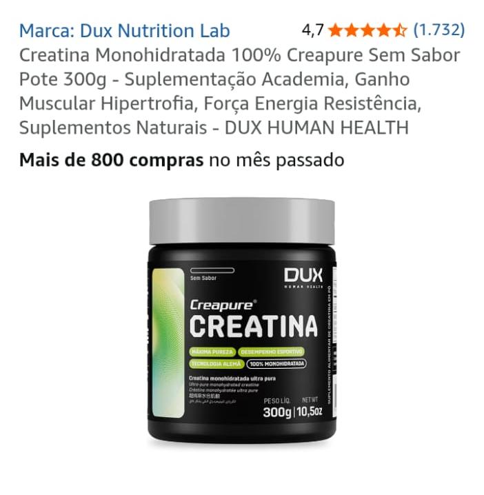 Dux Creapure Creatine 300g