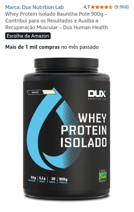Whey Protein Isolate Vanilla 900g