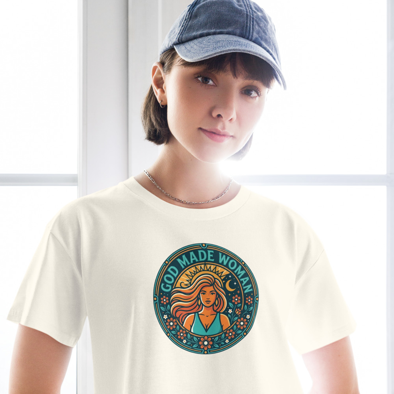 "God Made Woman" Women’s Crop