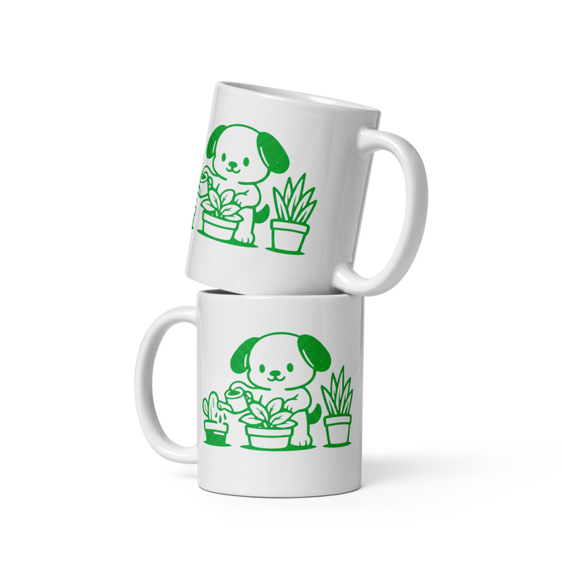 Puppy Green Thumb Mug