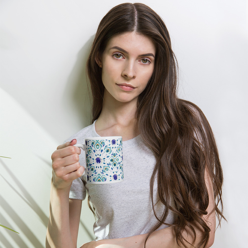 Feather Hex Mug