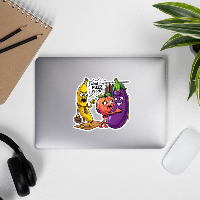"What The Fuzz" Sticker (select-a-size)