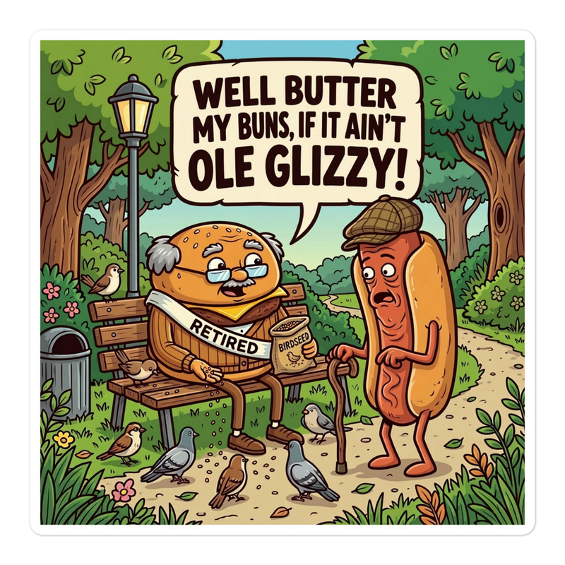 "Ole Glizzy" Sticker (select-a-size)