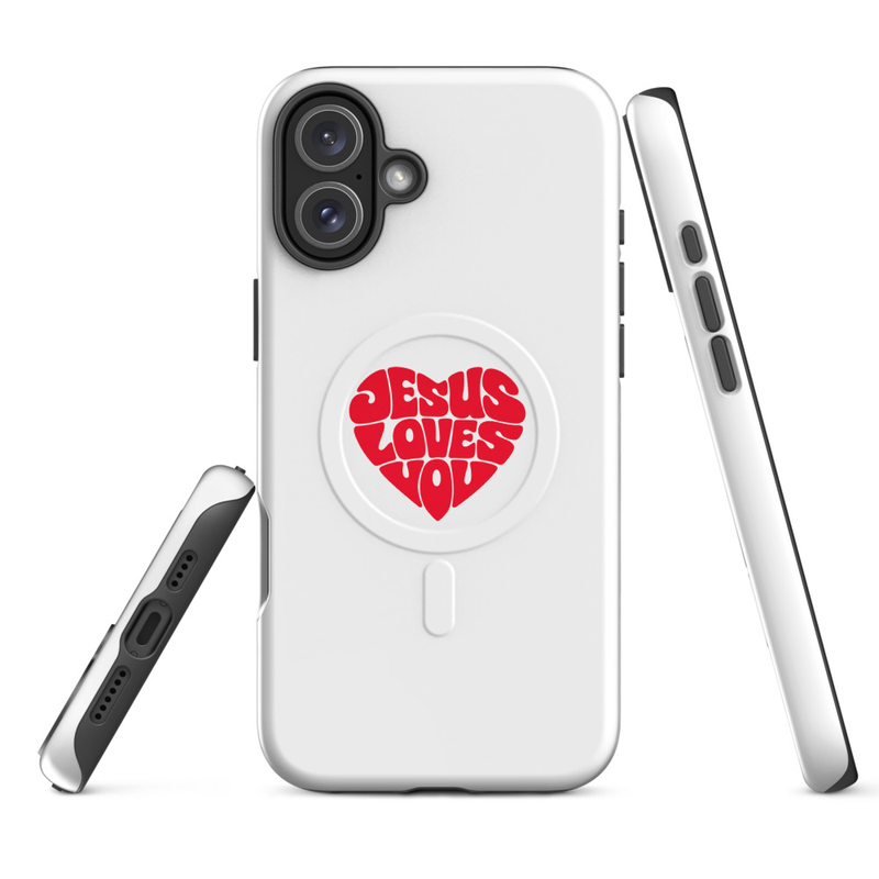 "Jesus Loves You" MagSafe® Tough Case for iPhone® (series 15-17)