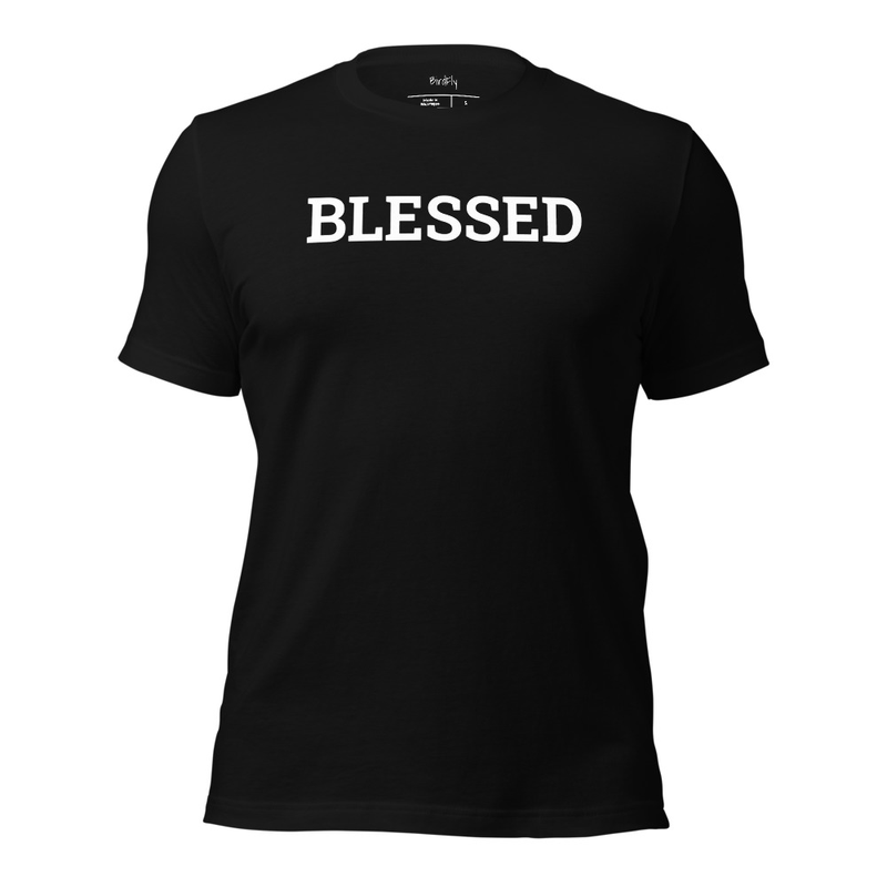 Cotton Unisex "Blessed" Short Sleeve