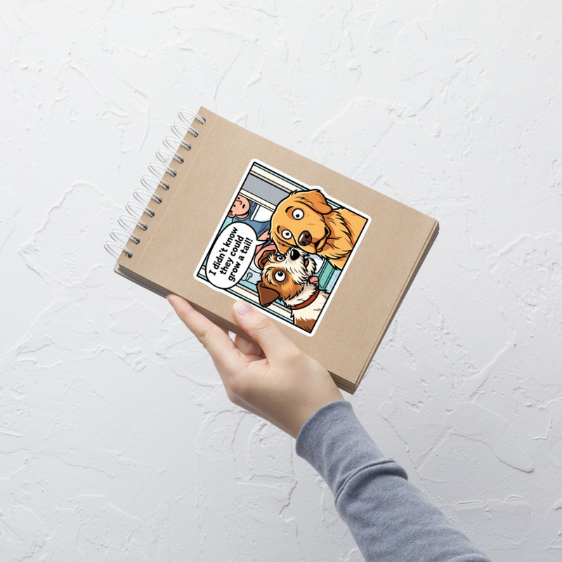 "Grow A Tail" Sticker (select-a-size)