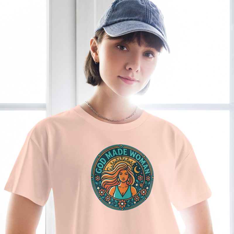 "God Made Woman" Women’s Crop