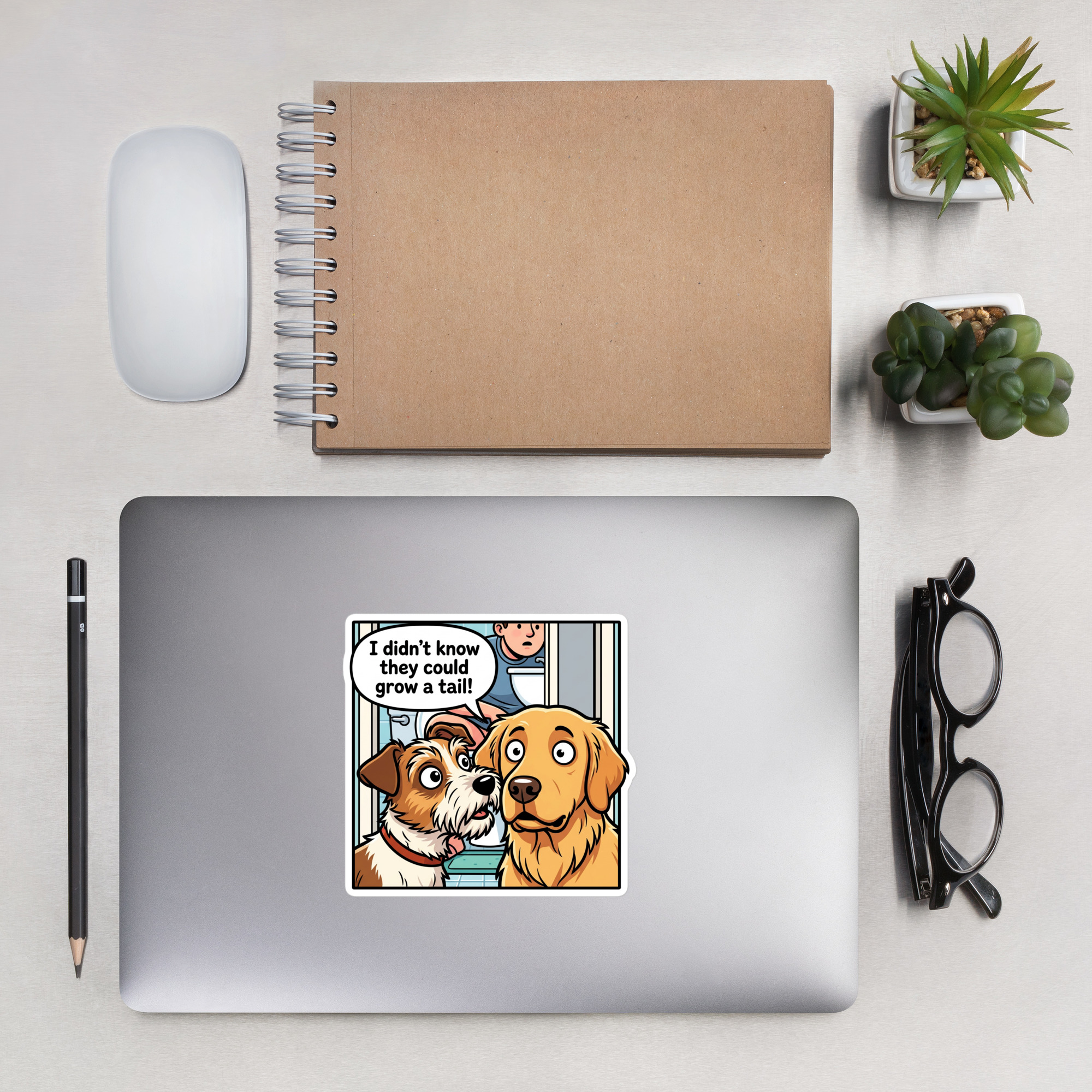 "Grow A Tail" Sticker (select-a-size)