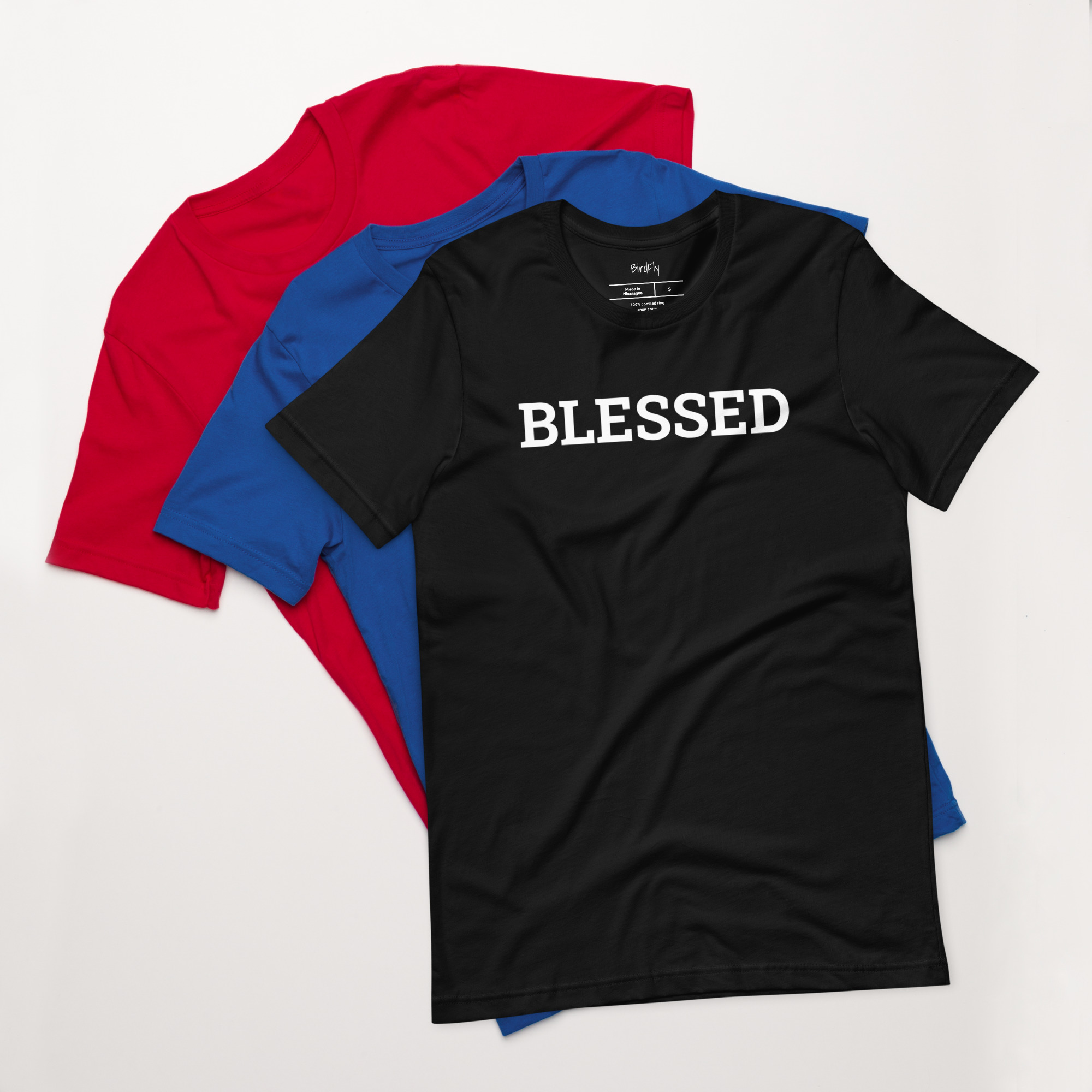 Cotton Unisex "Blessed" Short Sleeve
