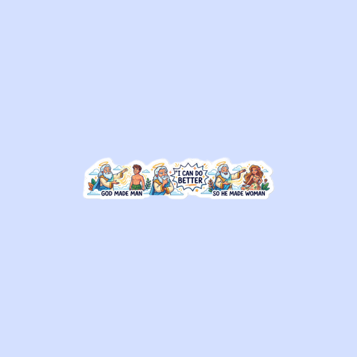 "God Made Woman" Sticker