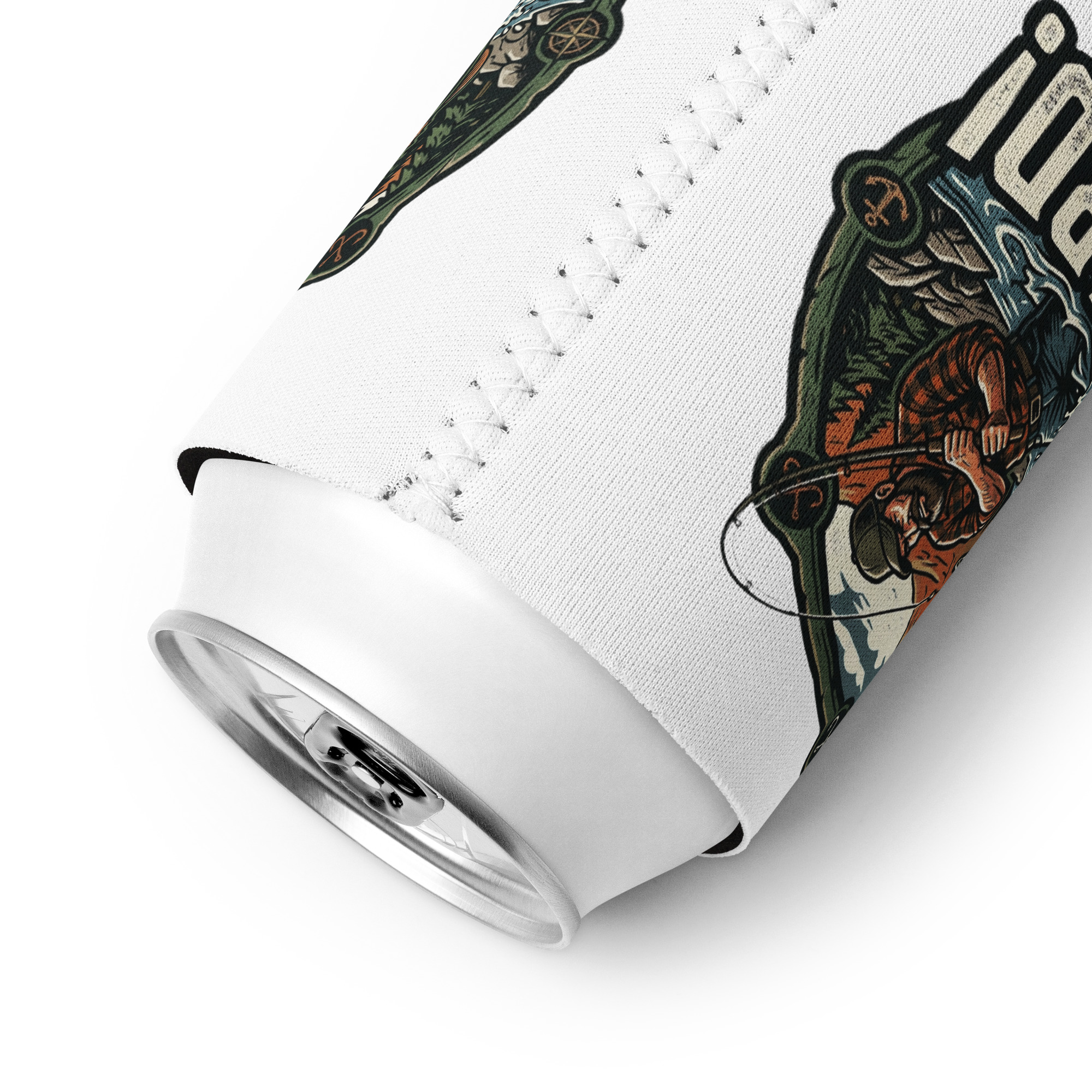 "I Fish Hard" Reg/Slim Can Cooler 