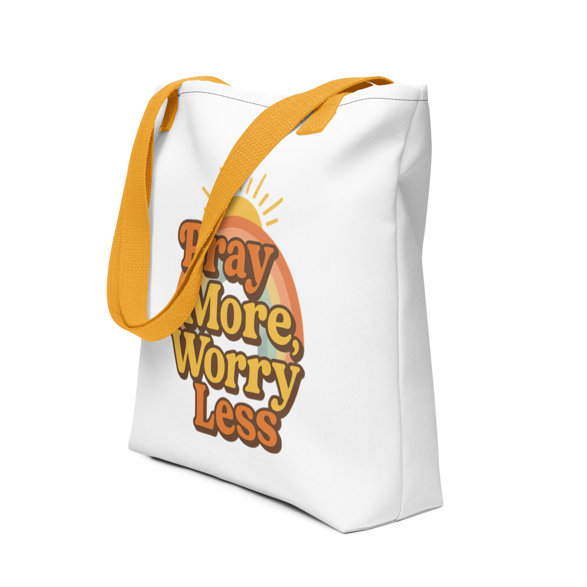 "Pray More Worry Less" Tote