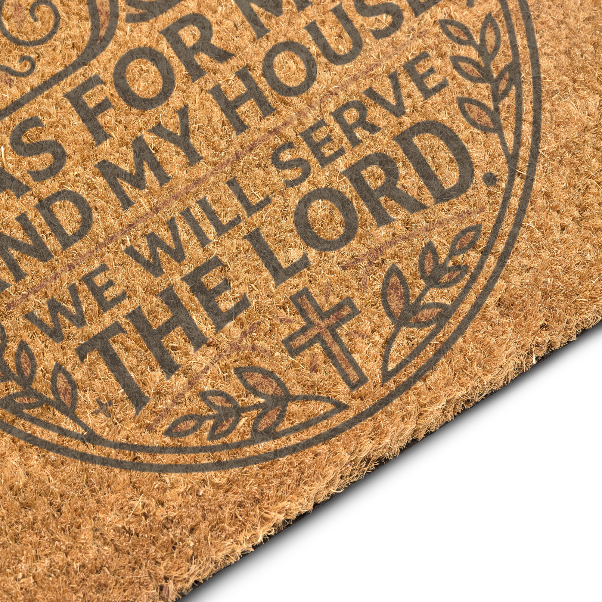 Coir "We Serve The Lord" Doormat