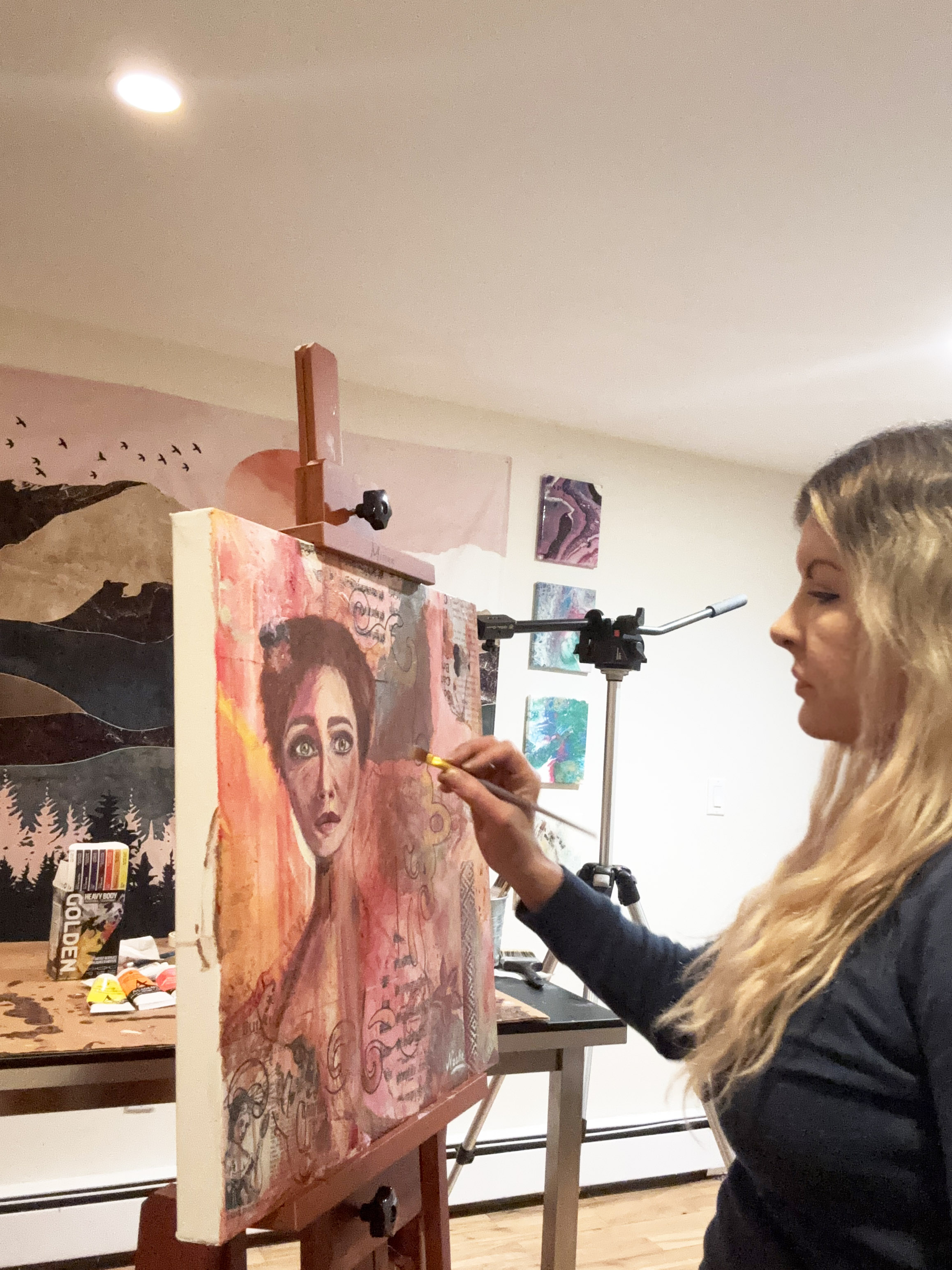  Woman, Layered (Print)